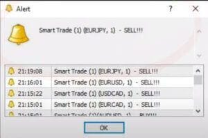Smart Trade Trading Alerts Sell EURJPY