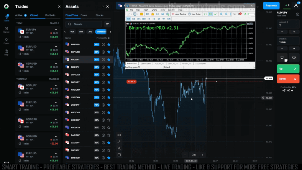 Olymp Trade Trading with Binary Sniper Pro Indicator