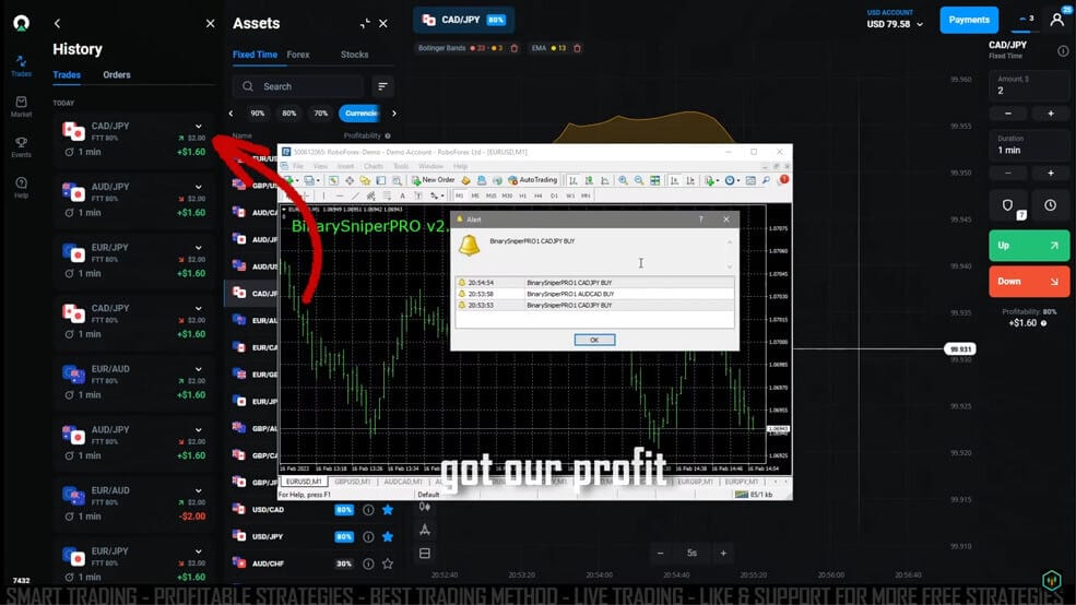 Olymp Trade Trading with Binary Sniper Pro
