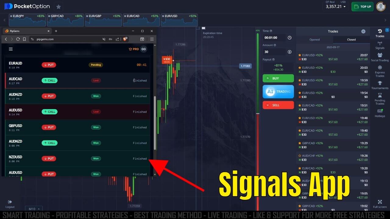 Trading Signals App Pocket Option